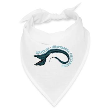 Tiefsee Monster - Pelikanaal - Bandana - Weiß - Vorne