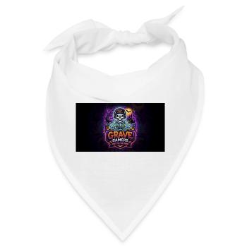 Grave Gamers Neon Skull - Bandana - Weiß - Vorne