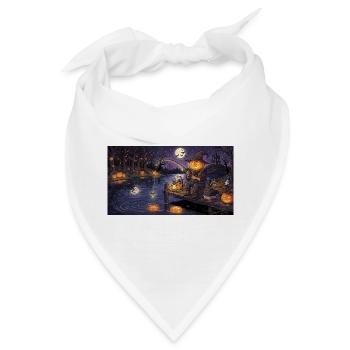 Kürbisangler am Mondsee - Bandana - Weiß - Vorne