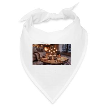 Kaminzauber Kuschelabend - Bandana - Weiß - Vorne