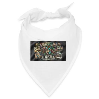 Synthetic Gilded Age – Stay Human In The Grid 2026 - Bandana - Weiß - Vorne