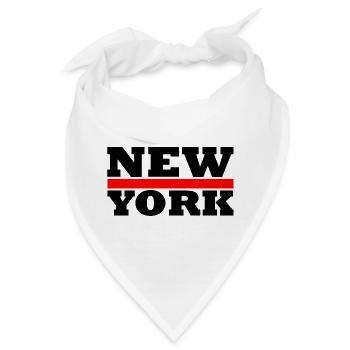 New york - Bandana - Weiß - Vorne