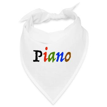 piano - Bandana - Weiß - Vorne