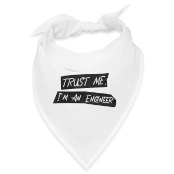 Ingenieur Mit Panzertape - Bandana - Weiß - Vorne