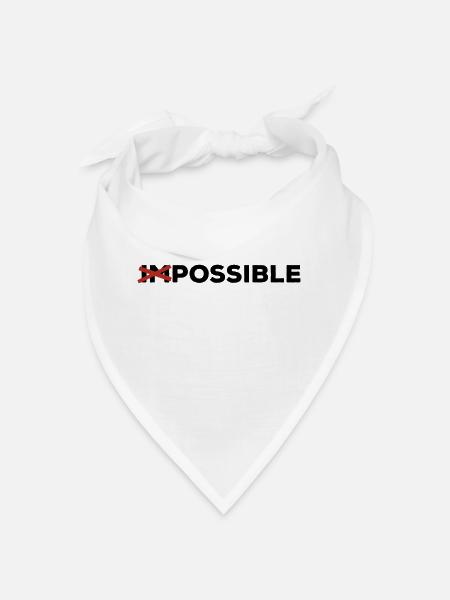 possible possible feasible way out solution Optimist yes - Bandana - white - Front