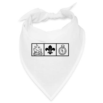Pfadfinder / Pfadfinder - Bandana - Weiß - Vorne