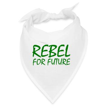 Rebel for future - Bandana - Weiß - Vorne