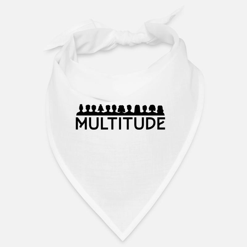 Multitude de gens - Bandana - blanc