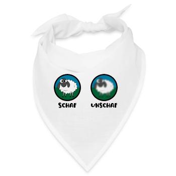 Schaf Unschaf - Bandana - Weiß - Vorne