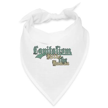 Kapitalismus Tötet das Menschliche - Bandana - Weiß - Vorne