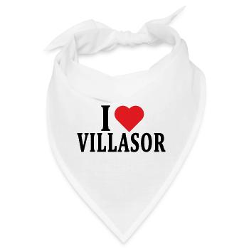 T-Shirt Io amo Villasor T-Shirt Sardinien - Bandana - Weiß - Vorne