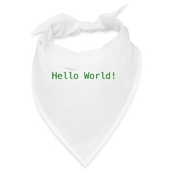 Hello World ! - Bandana - Weiß - Vorne