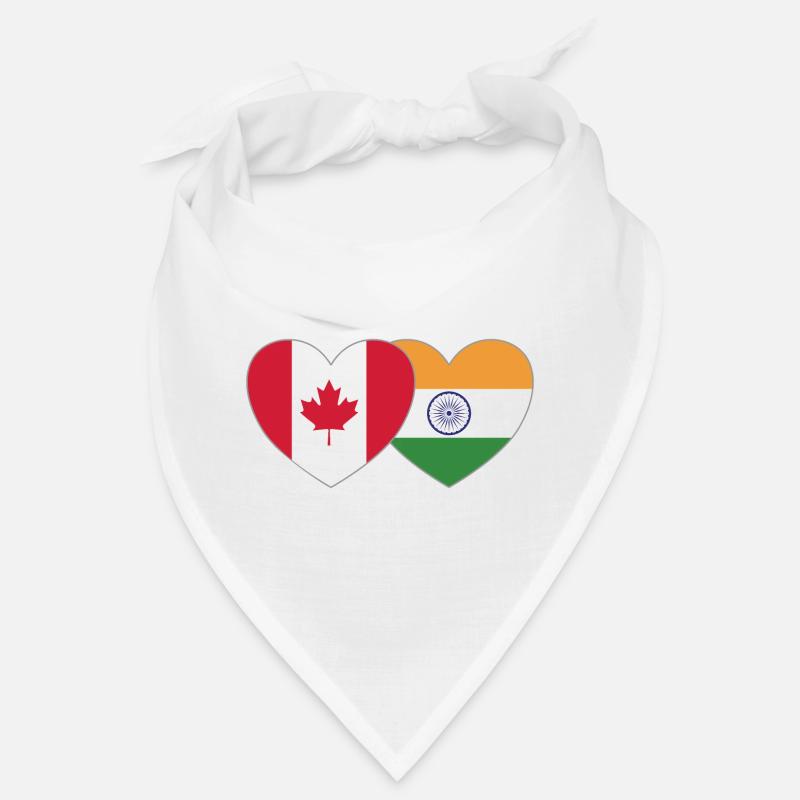 Canada India Flag Heart Bandana