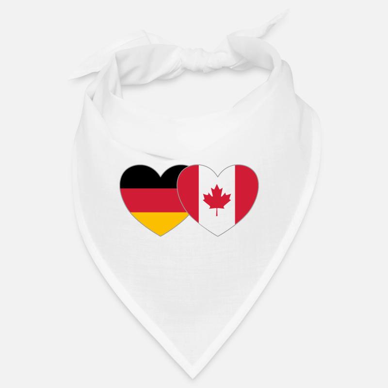 Allemagne Canada Drapeau Coeur Bandana