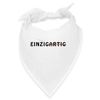 einzigartig - Bandana - Weiß - Vorne