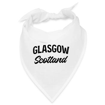 Glasgow Schottland - Bandana - Weiß - Vorne