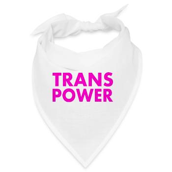 Trans power - Bandana - Weiß - Vorne