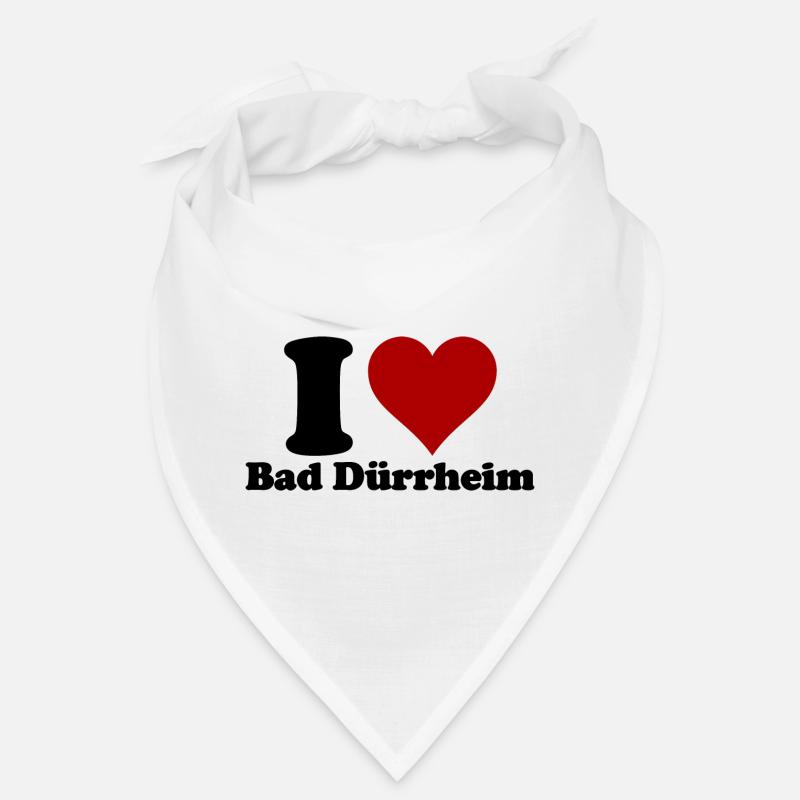 J’aime Bad Dürrheim - Bandana - blanc