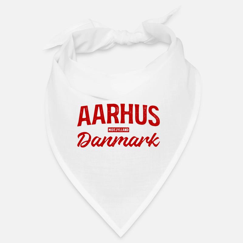 Aarhus Danmark Lettering Retro Bandana