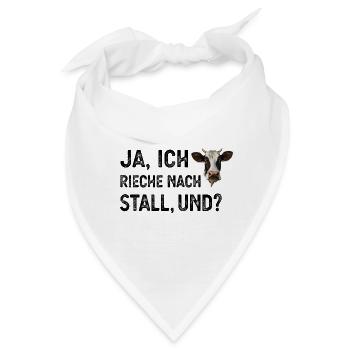 Kuh Landwirt - Bandana - Weiß - Vorne