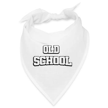 Old School Design - Bandana - Weiß - Vorne
