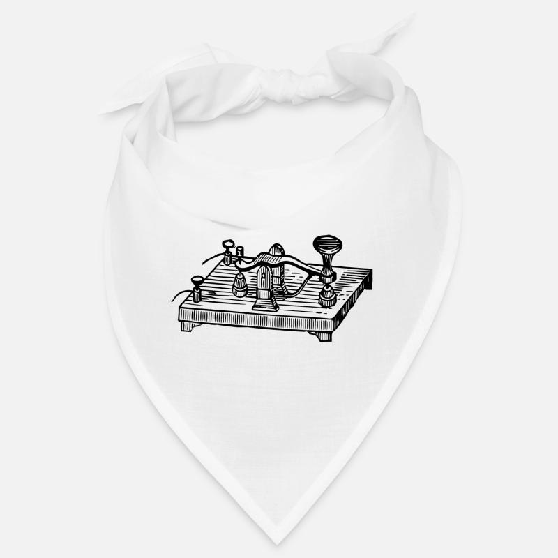 Vintage Morsecode Gerät, Retro Kommunikation Bandana