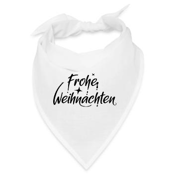 frohe weihnachten schriftart font Symbol Sterne - Bandana - Weiß - Vorne