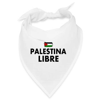 palestina libre - Bandana - Weiß - Vorne