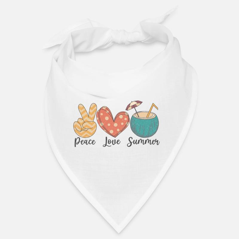 Frieden Liebe Sommer Bandana