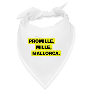 Promille, Mille, Malle - Bandana - Weiß - Vorne