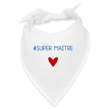 MEISTER. MEISTER. VIELEN DANK. DANKE, MEISTER. MEISTER - Bandana - Weiß - Vorne