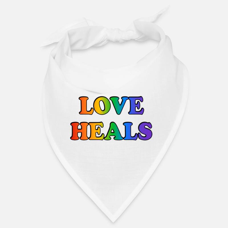 Love Heals Accessoires LGBTQ Rainbow Pride Bandana