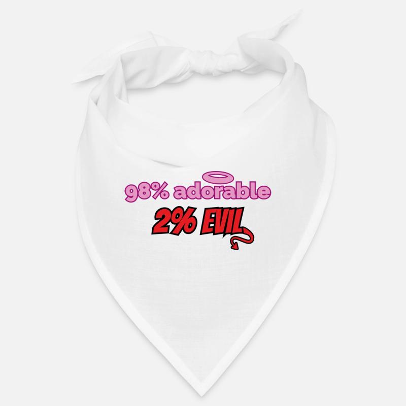 98% cute, 2% devilish – Funny design Bandana