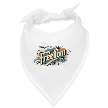 Freiheit - Bandana - Weiß - Vorne