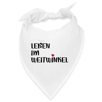 LEBEN IM WEITWINKEL - SOLIDARITAET - Bandana - Weiß - Vorne