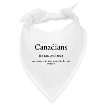 Canadians | Kanadier Definition Dictionary - Bandana - Weiß - Vorne