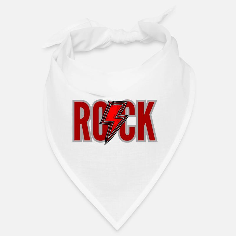 ROCK Red Logo Bandana