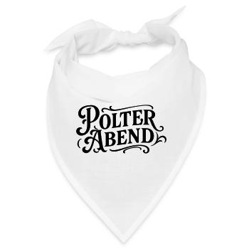 Polter Abend Bräutigam Party - Bandana - Weiß - Vorne