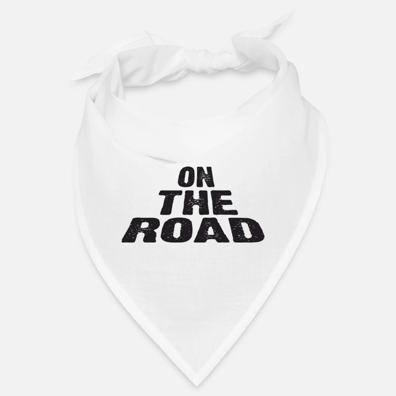 On The Road Bold Typography Design Bandana