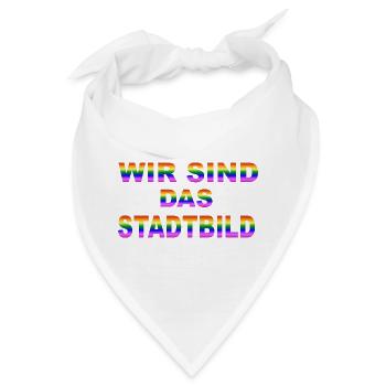 Wir sind das Stadtbild - Bandana - Weiß - Vorne