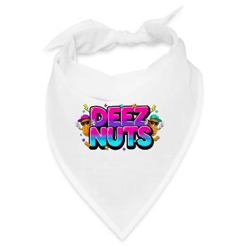 Deez Nuts – lustiges Graffiti Bunt - Bandana - Weiß - Vorne