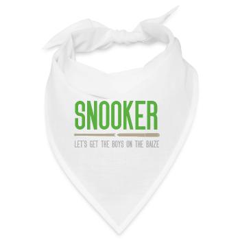 Snooker – Lasst uns die Jungs auf die Bühne bringen - Bandana - Weiß - Vorne