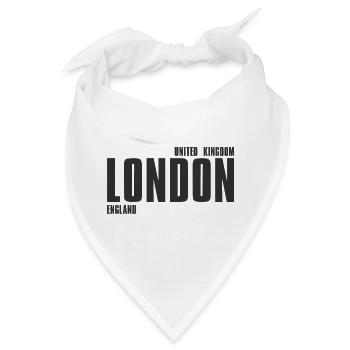 Londons Vintage Typografie-Notlage - Bandana - Weiß - Vorne