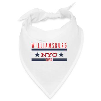 Williamsburg NYC 1954 Retro - Bandana - Weiß - Vorne