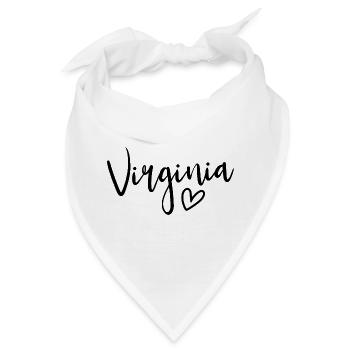 Virginia Heart Women's Love Virginia - Bandana - Weiß - Vorne