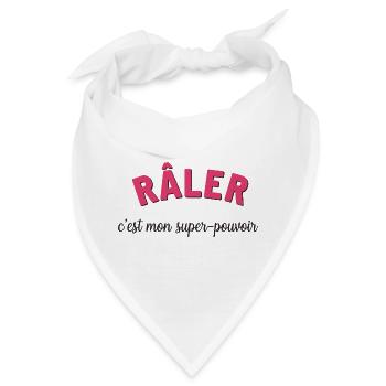 Humor – Klagen ist meine Superkraft - Bandana - Weiß - Vorne