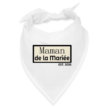 Mama der Braut 2026 - Bandana - Weiß - Vorne