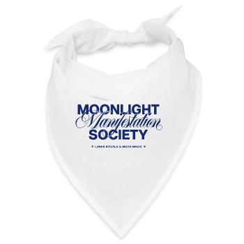 Moonlight Manifestation Society - Bandana - Weiß - Vorne