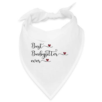 Bester Babysitter - Bandana - Weiß - Vorne