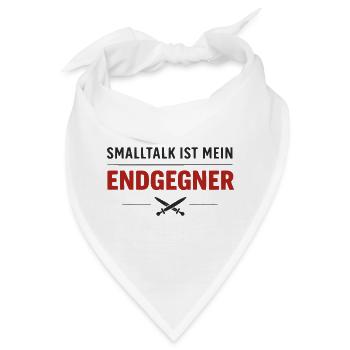 Endgegner Smalltalk – Final Spruch - Bandana - Weiß - Vorne